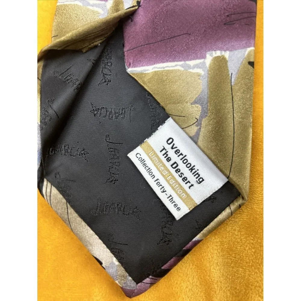 Jerry J. Garcia‎ Collection 43 Overlooking The Desert Designer Silk Neck Tie